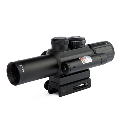 Lingkup Berburu Taktis 4X25 Menyala Red Dot Sight Dengan Laser Hijau