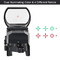 20MM Red Dot Reflex Sight Hologram 4 Reticle Tactics Gun Sight