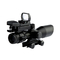 2.5-10x40 dengan Red Laser dan Red Dot Sight Illuminated Tactical Hunting Scope
