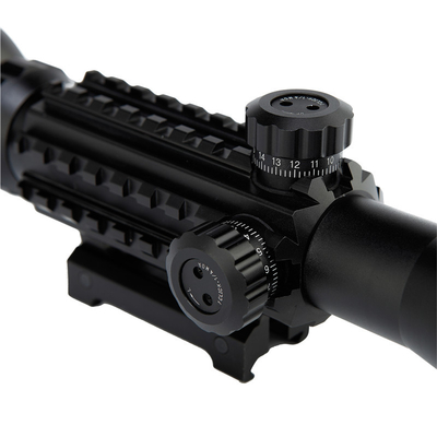 3X-9X Pembesaran Taktis Berburu Lingkup Lingkup Reticle Merah Dan Hijau